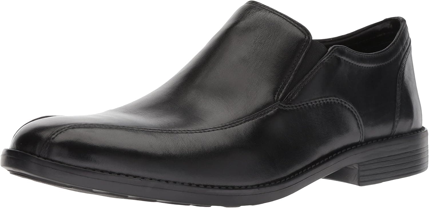 Bostonian mens Birkett Step Loafer, Black Leather, 13 US