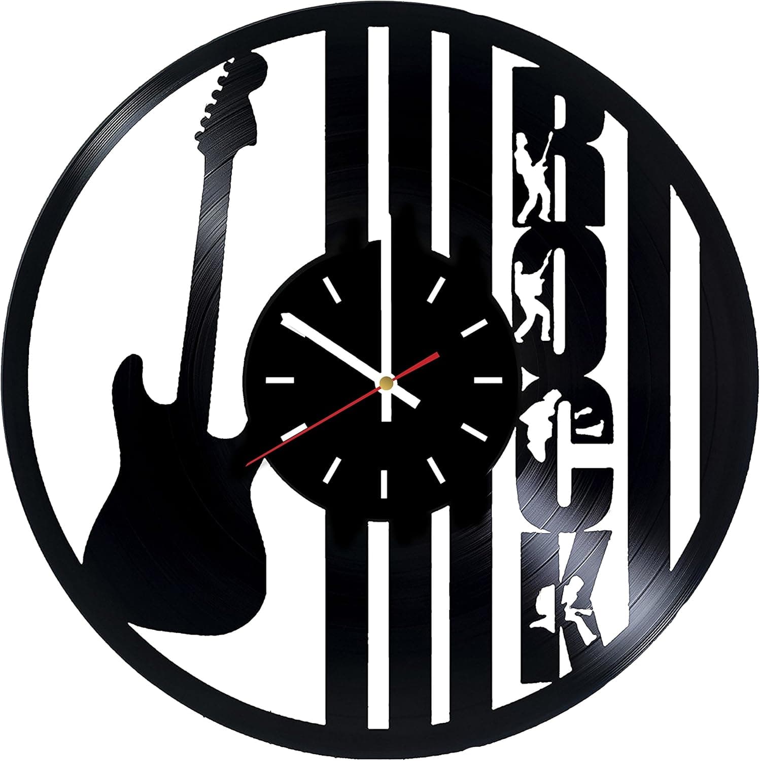 choma The Rock Vinyl Record Wall Clock - Living Room or Garage Wall Decor - Gift Ideas for Boys and Girls, Teens, Friends, Men – Music Unique Art Design