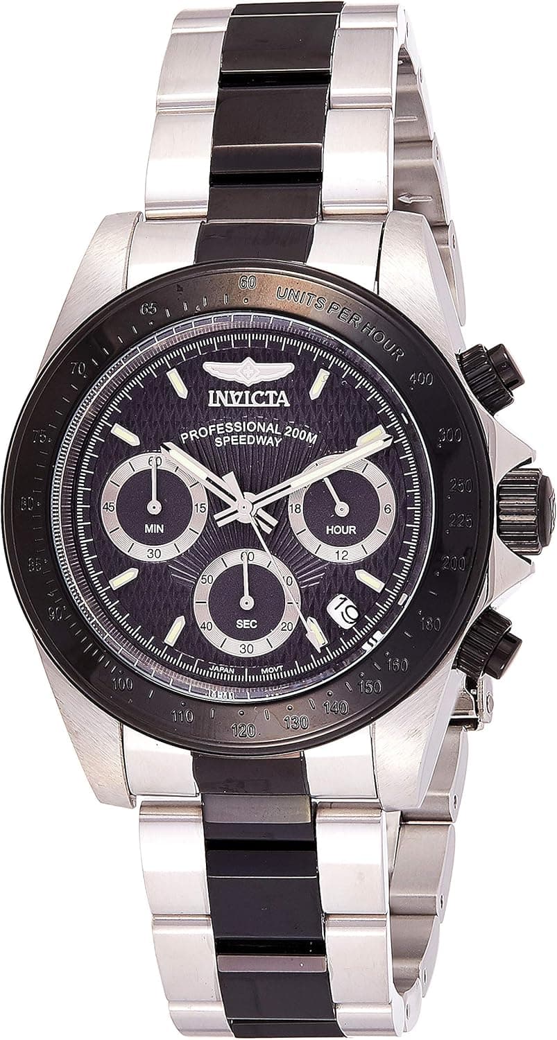 Invicta Men's 6934 Speedway Collection Chronograph Black/Silver-Tone Stainless Steel Watch