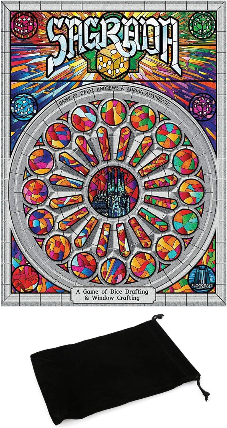 Sagrada Board Game Bundle with Drawstring Bag