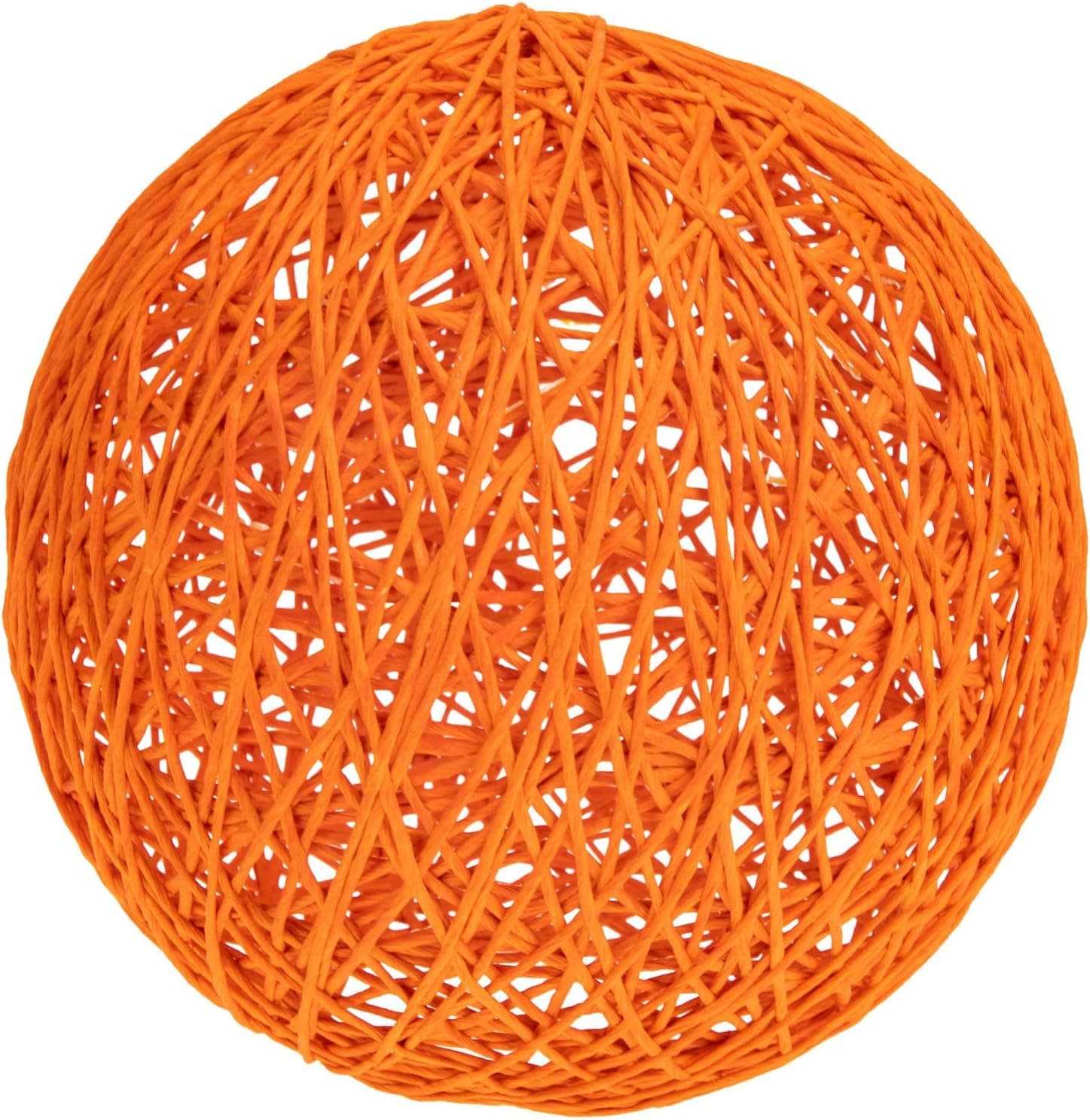 ibasenice Chandelier Lamp Shades Light Cover: Rustic Ceiling Hanging Lamp Ball Shade Pendant Light Fixture for Bedroom Living Room Restaurant Orange