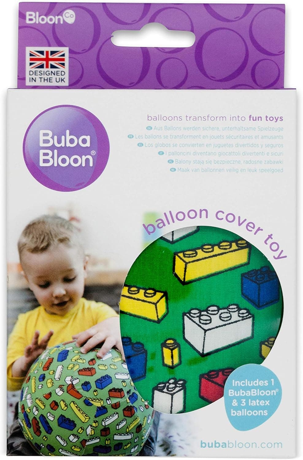 BUBABLOON Blocks Green Cotton Balloon Cover Toy