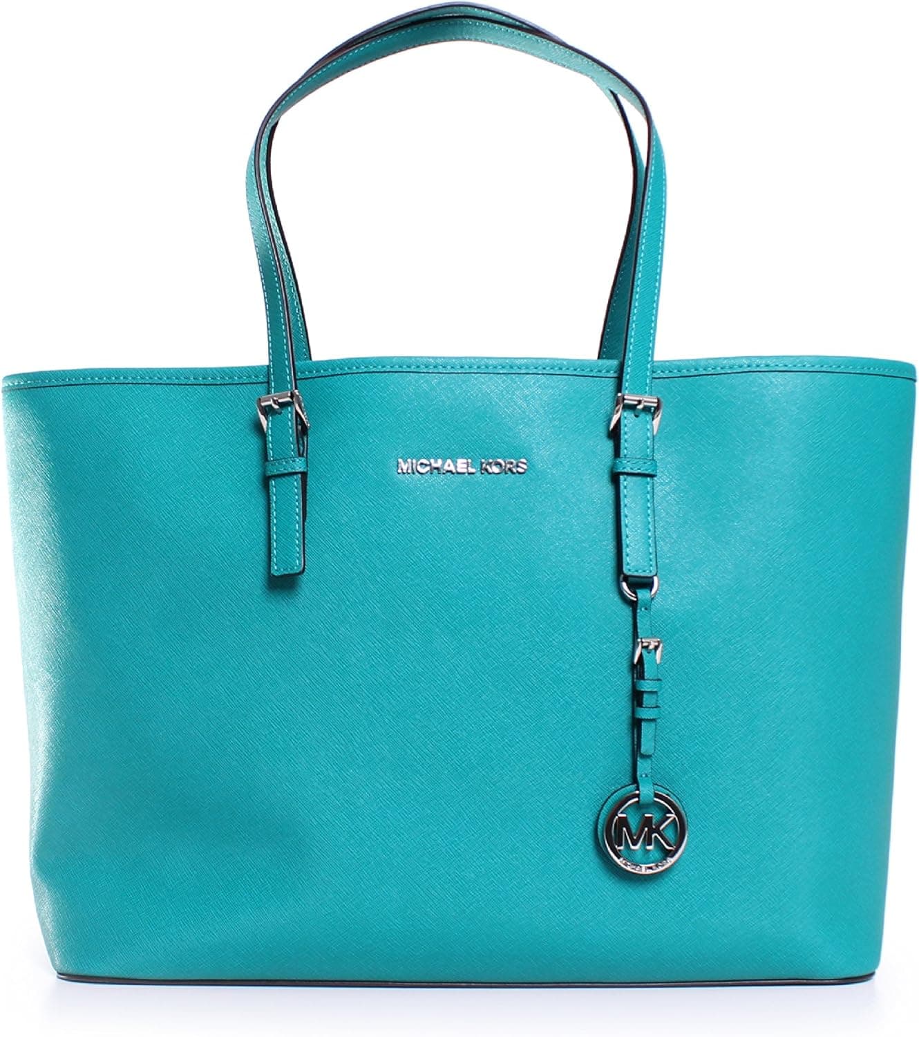 Michael Kors Women's Jet Set Travel Laptop Leather Tote
