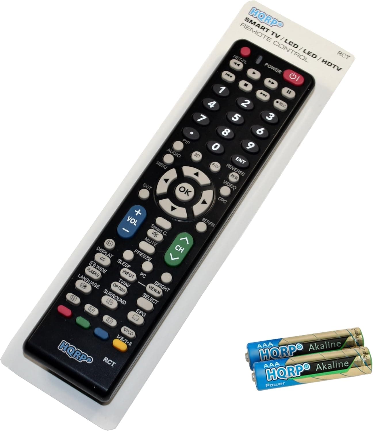 HQRP Remote Control Compatible with Sharp LC-46E77UN LC-46LE620UT LC-46LE835U LCD LED HD TV Smart 1080p 3D Ultra 4K AQUOS