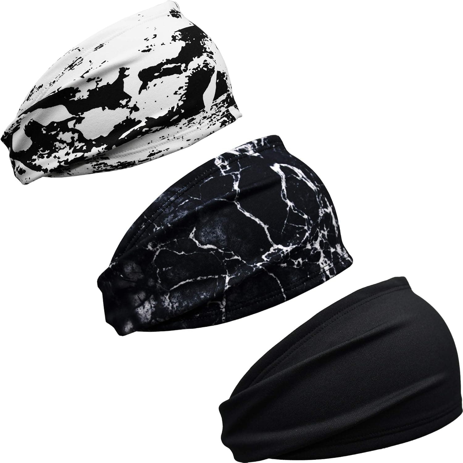 Men's Sports Headband 1 Pack or 3 Pack Running Sweat Head Bands for Running Football Tennis