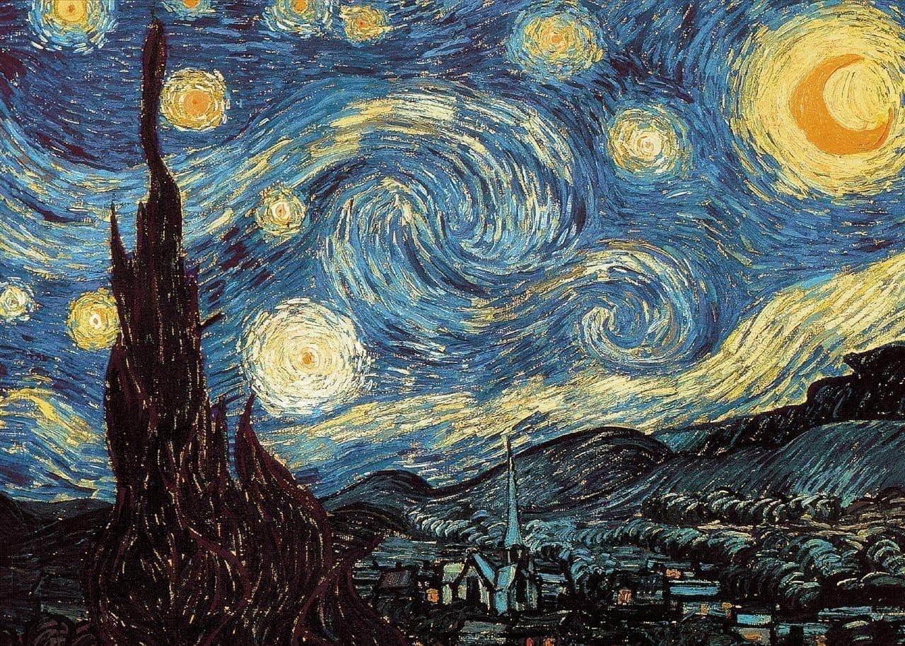 E COASTAL Starry Night Artistic Interesting Puzzle Game,2MM Hard Board 1000 Pieces Jigsaw Puzzles,Challenging Toys for Adult & Kids