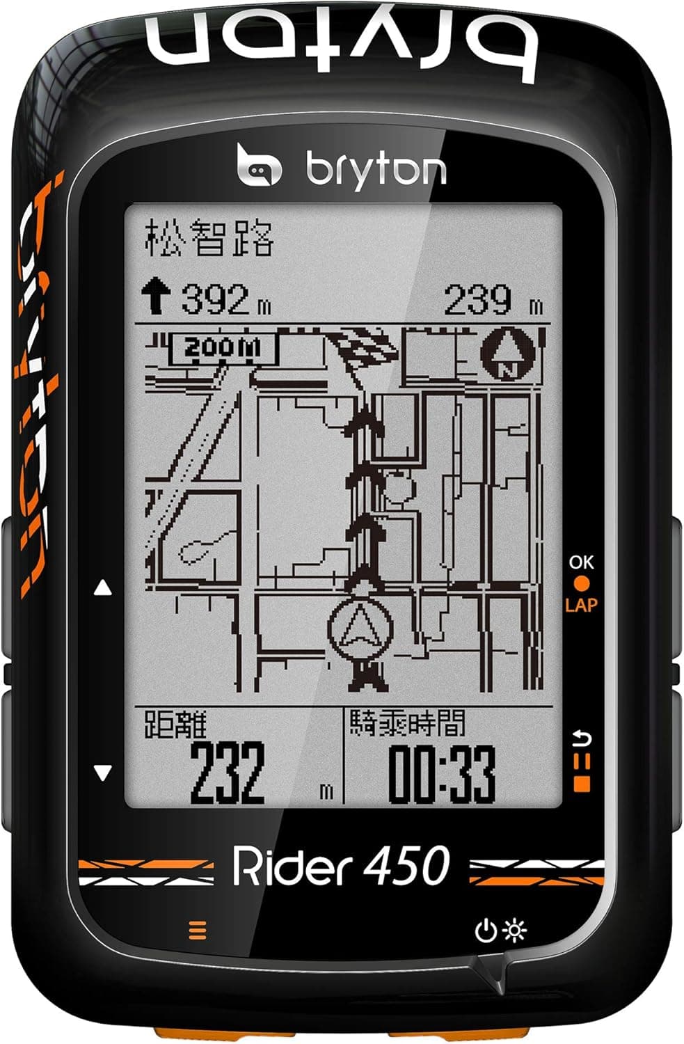 Bryton Rider 450T GPS Wireless GPS 78+ Black ANT+/BLE
