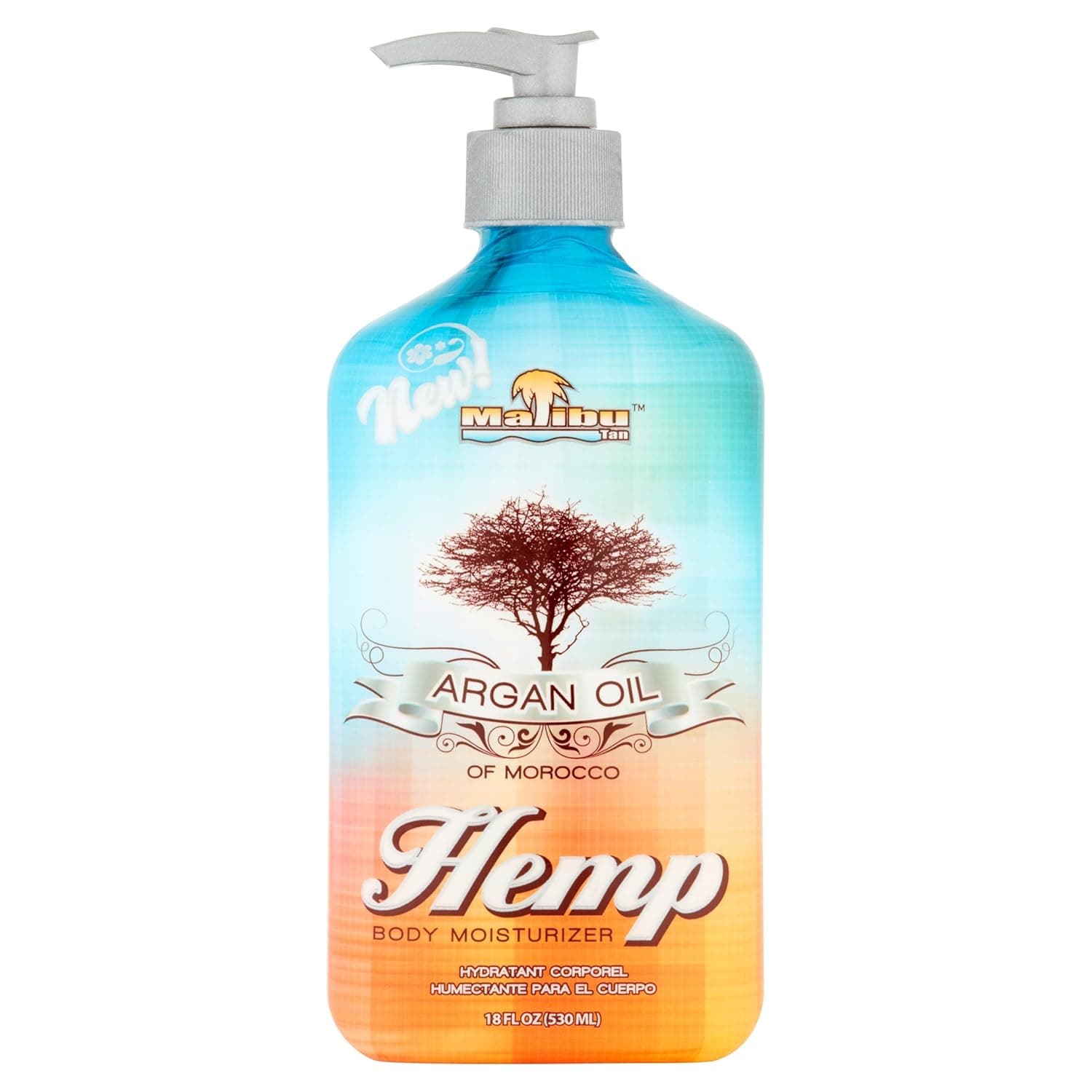 Malibu Tan Hemp Argan Oil Body Moisturizer, 18 fl oz by Malibu Tan