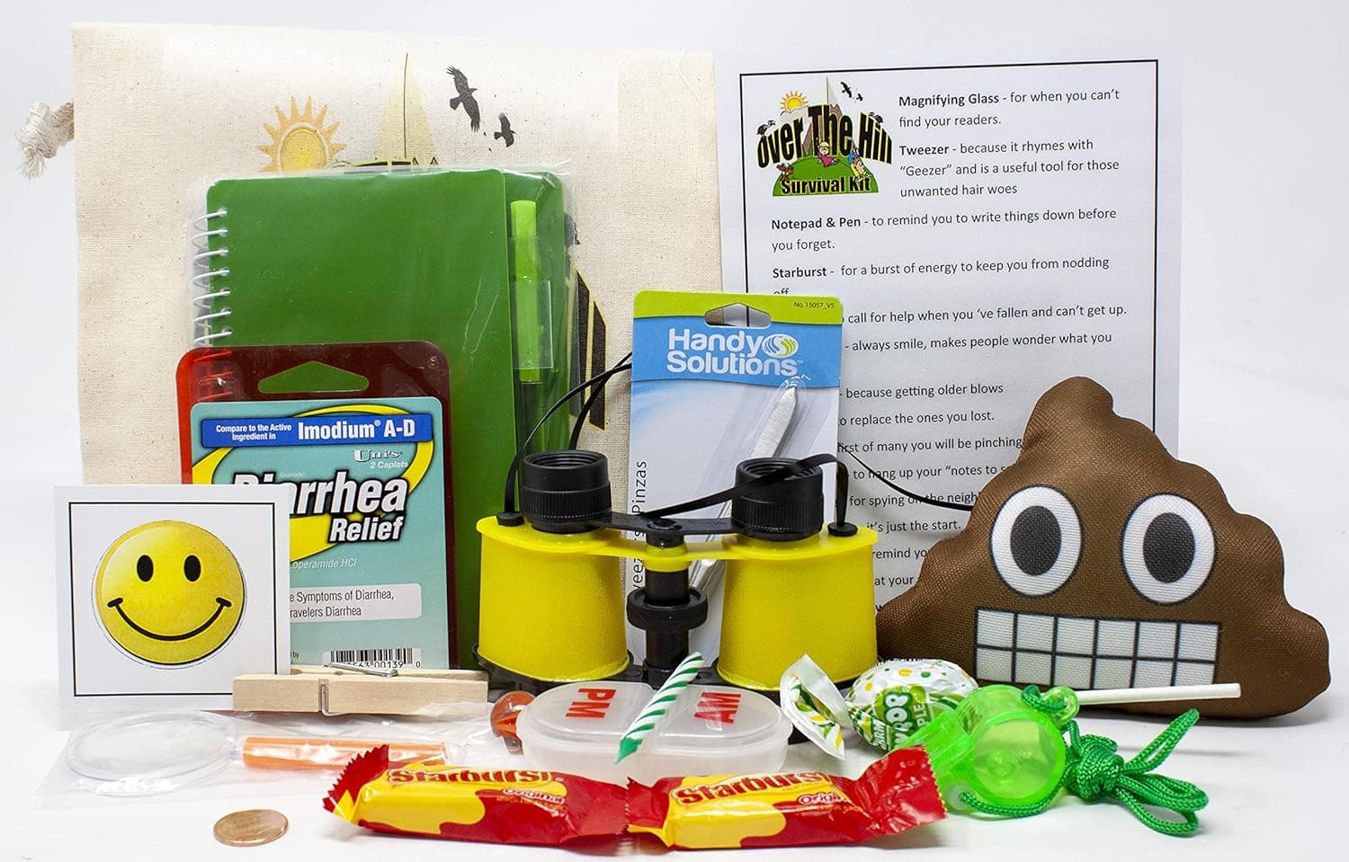 Over the Hill Funny Survival Kit Gag Gifts | Personalized and Delivered