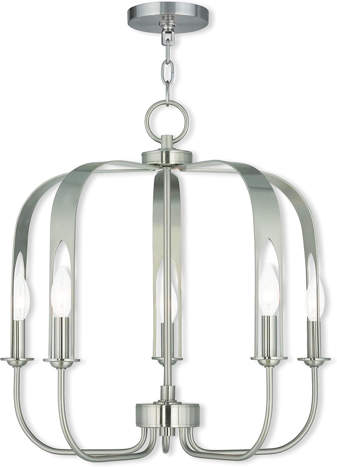 Livex Lighting 51935-91 Brushed Nickel Chandelier