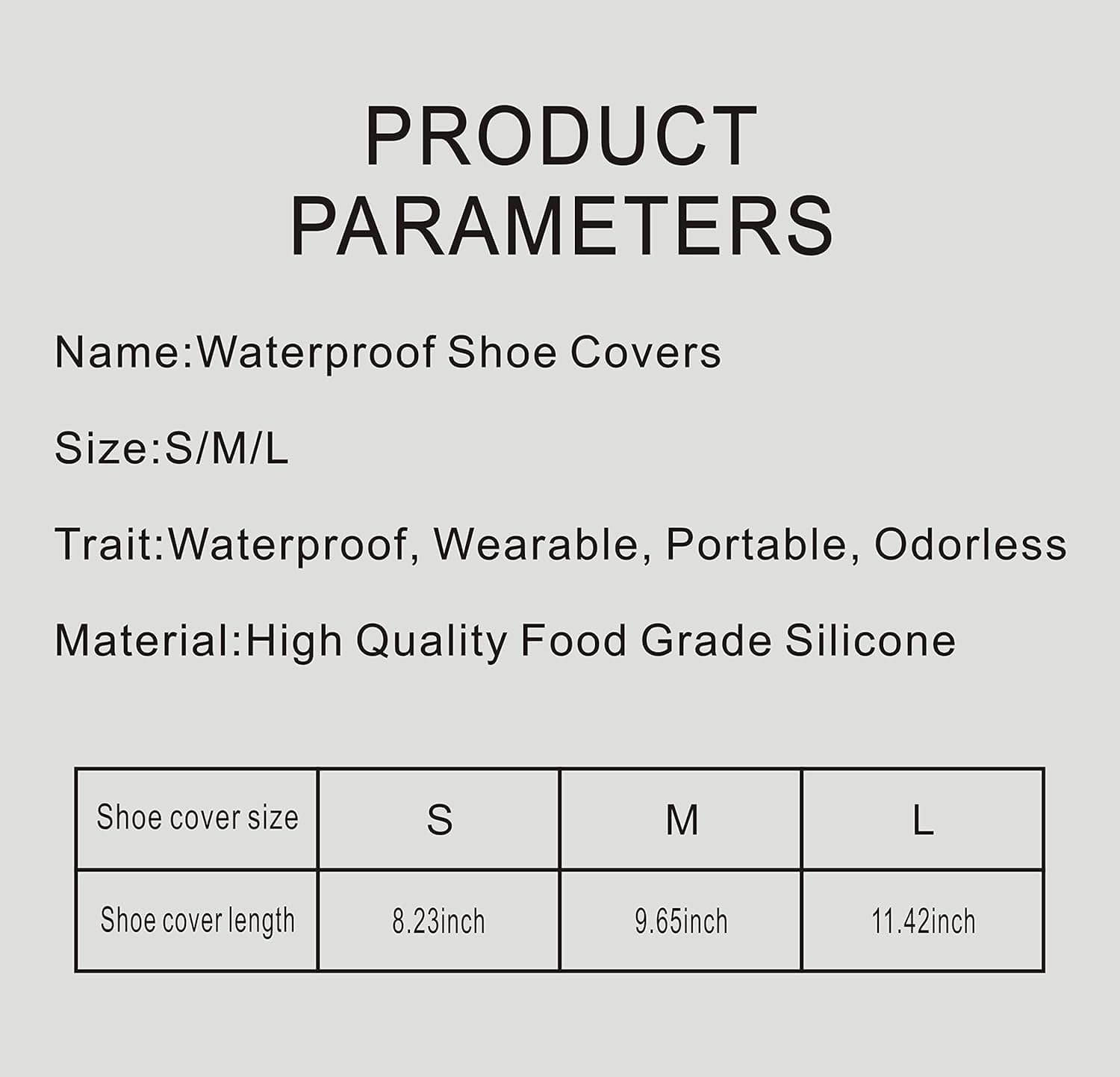 Waterproof Shoe Cover Silicone Water-resistan Unisex Shoes Protectors Rain Boots Overshoes (Large, Blue)