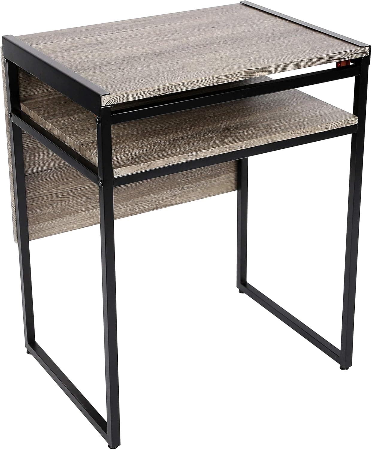 SpaceMaster Small Space Desk and Dining Black Table, 35.4 X 29.9 X 23.6,