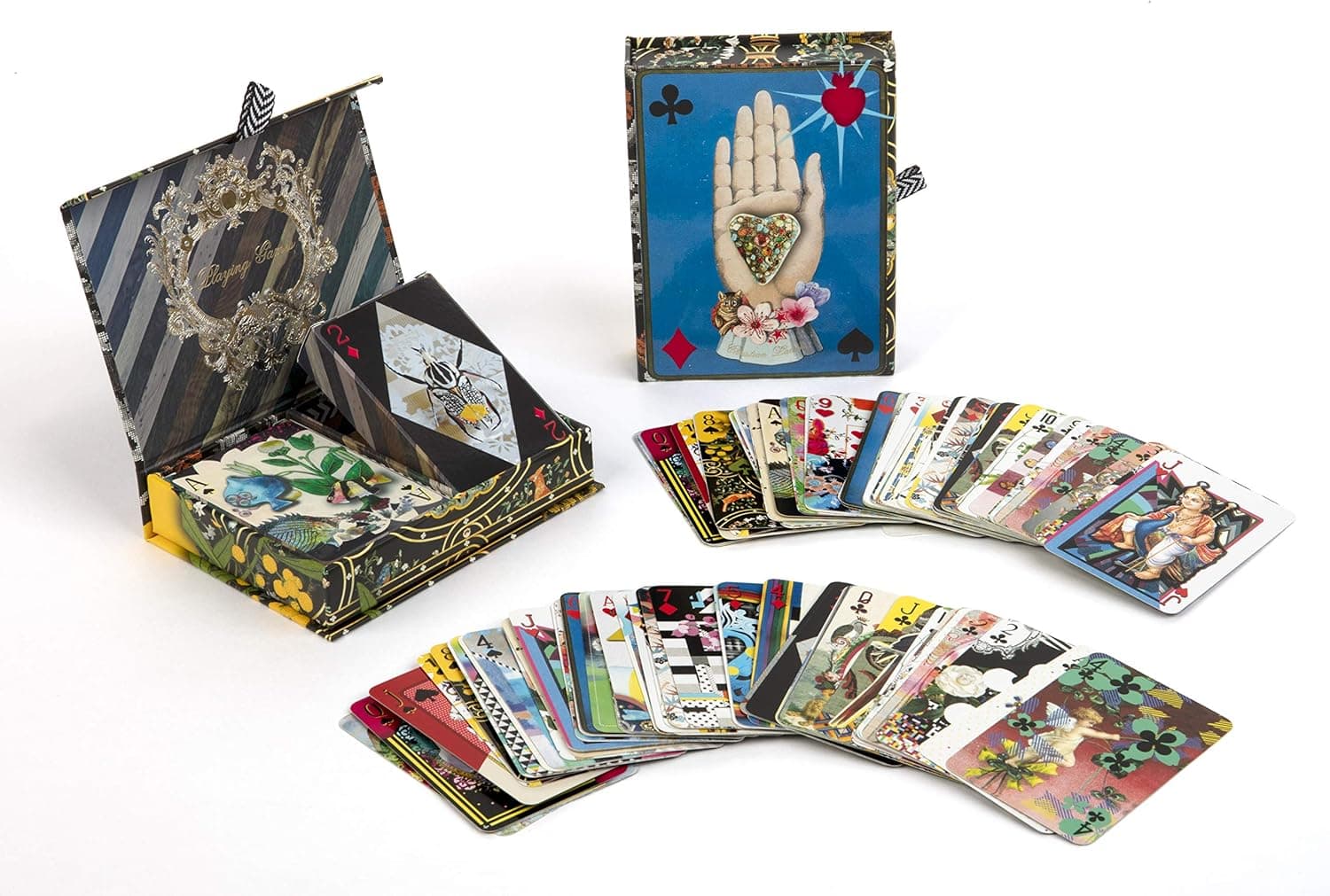 Christian Lacroix Maison De Jeu Playing Cards Set – Includes Two Decks of Cards in Sturdy Decorative Box – Each Card Has Unique Design - Makes a Great Gift