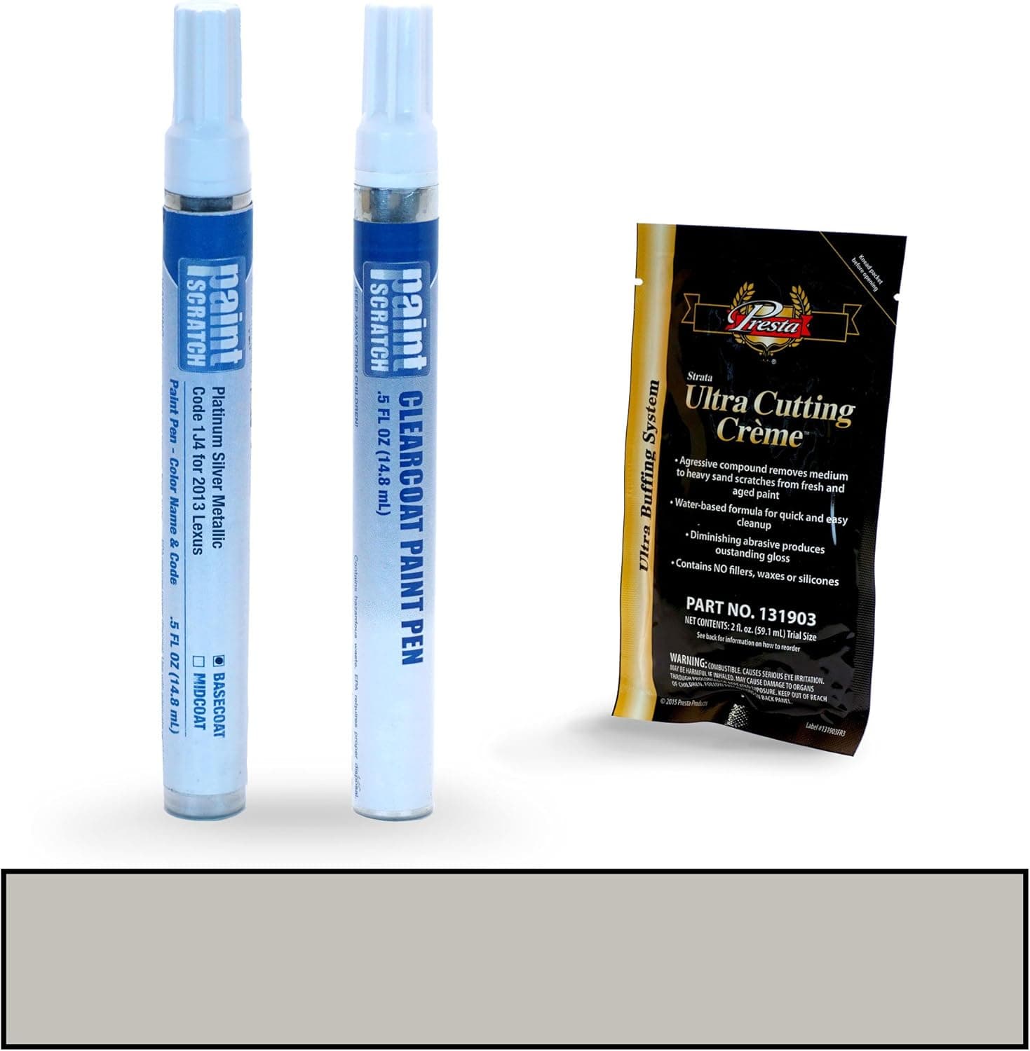 PAINTSCRATCH Platinum Silver Metallic 1J4 for 2013 Lexus CT200h - Touch Up Paint Pen Kit - Original Factory OEM Automotive Paint - Color Match Guaranteed