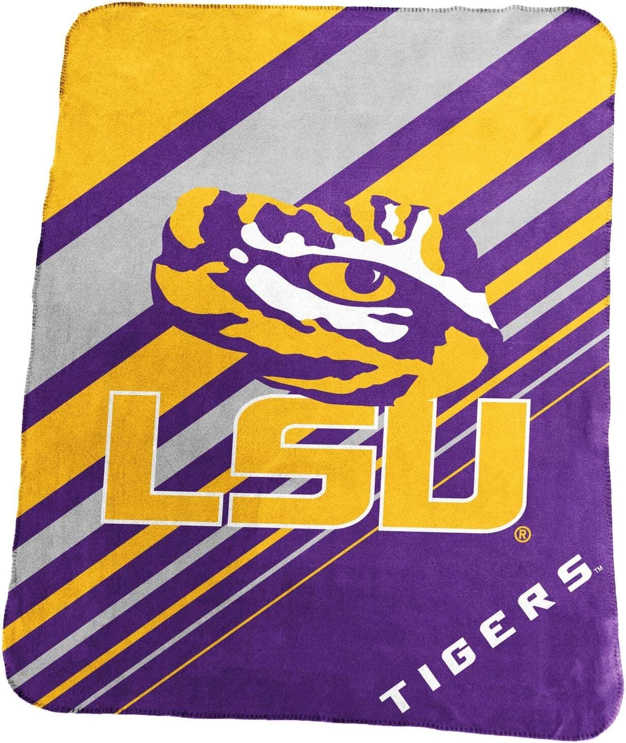 LOGO PRO Diagonal Stripped Fleece LSU