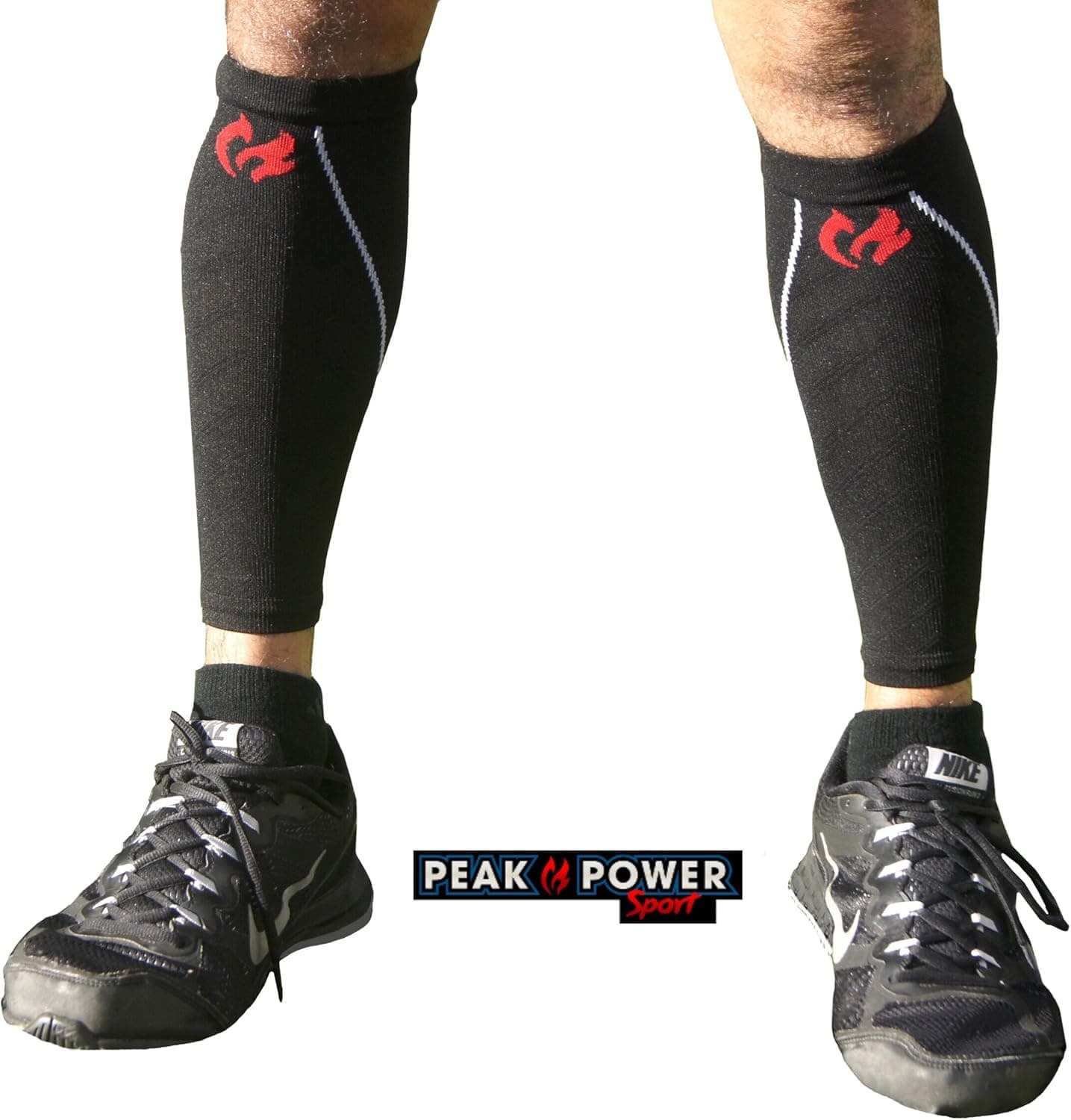 Running Compression Calf Sleeves by PPS - Guaranteed - Stop Fatigue Fast & Relieve Shin Splints, Cramps, Leg Pain, Boost Circulation-True Graduated Leg Compression Sleeves for Women & Men