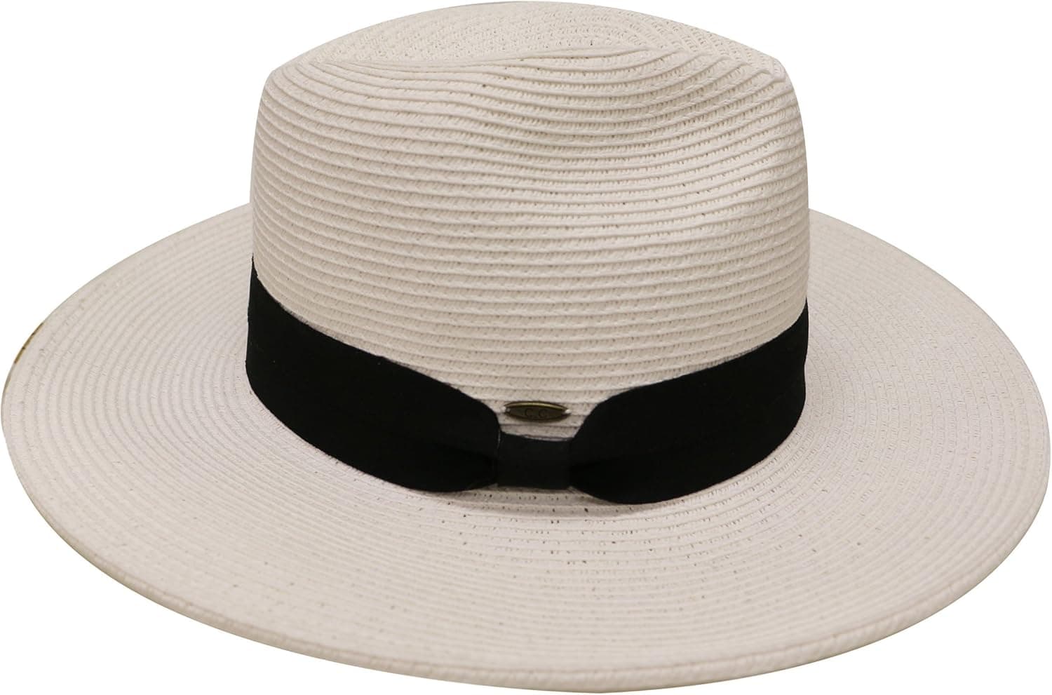 Unisex Cc St111 Upf50+ Protect Wide Brim Straw Sun Hat 2 Colors