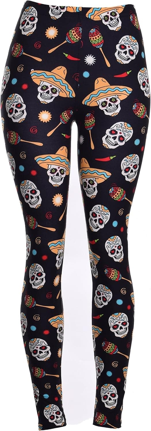 VIV Collection Printed Brushed Leggings Plus Size (L - XXL) Listing 1