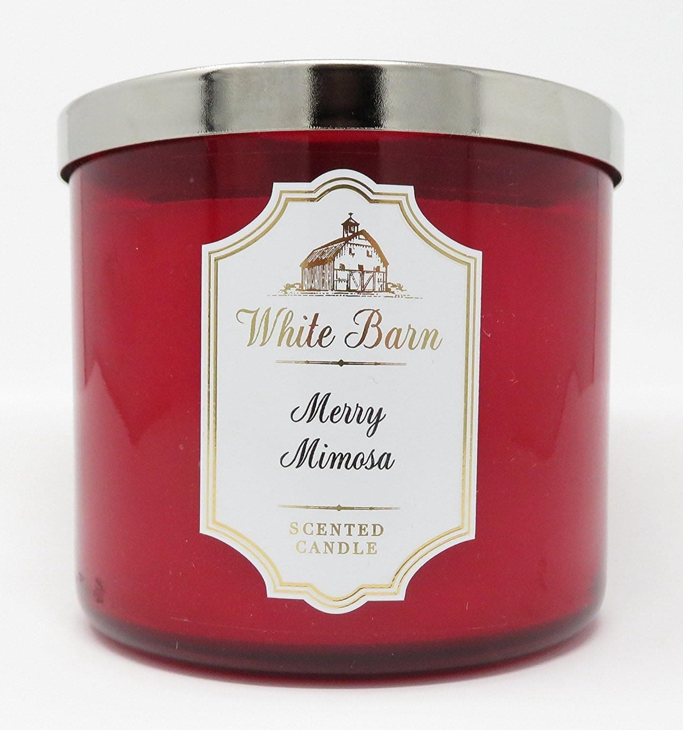 Bath & Body Works White Barn Candle 3 Wick 14.5 Ounce Merry Mimosa