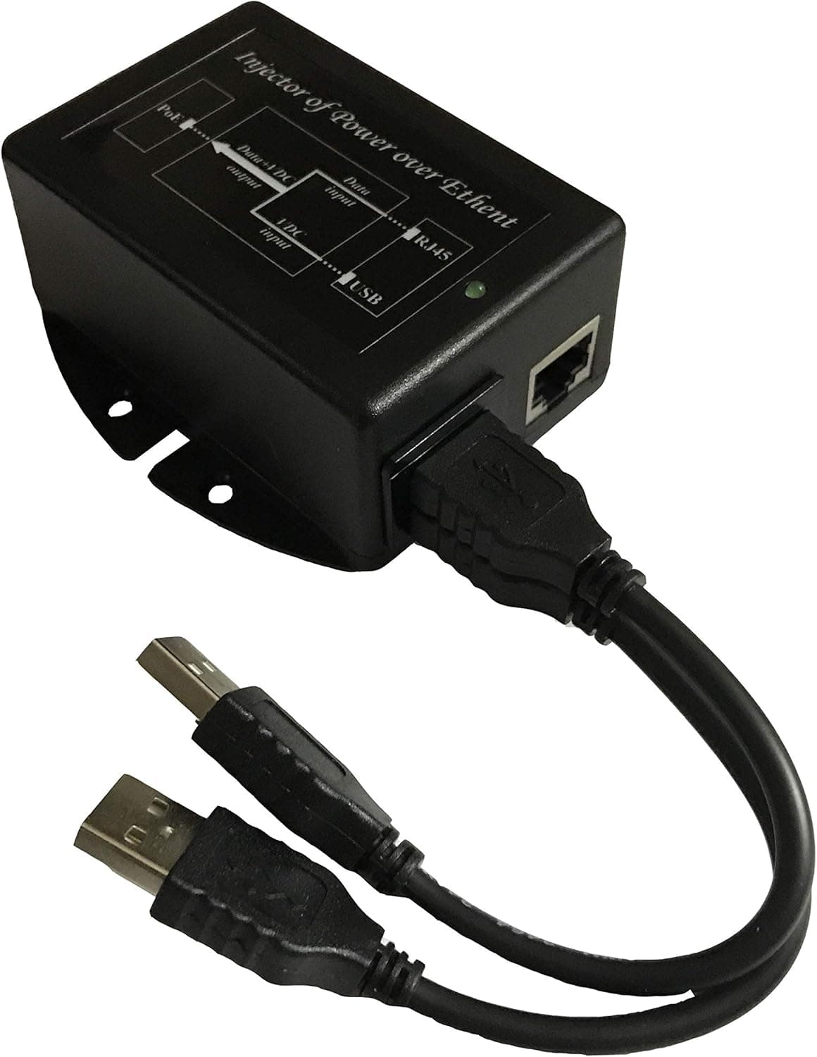 Tycon Systems TP-DCDC-2USB-24 USB Powered 24V Passive POE Inserter - 24V DC