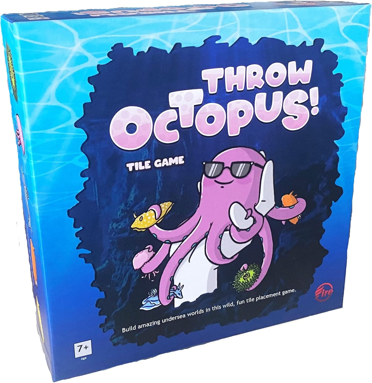 Throw Octopus! Tile Game | Family Board Game | Strategy Game | Puzzle Game | for Kids and Adults of All Ages | Ages 5 and up | 2-5 Players | Made