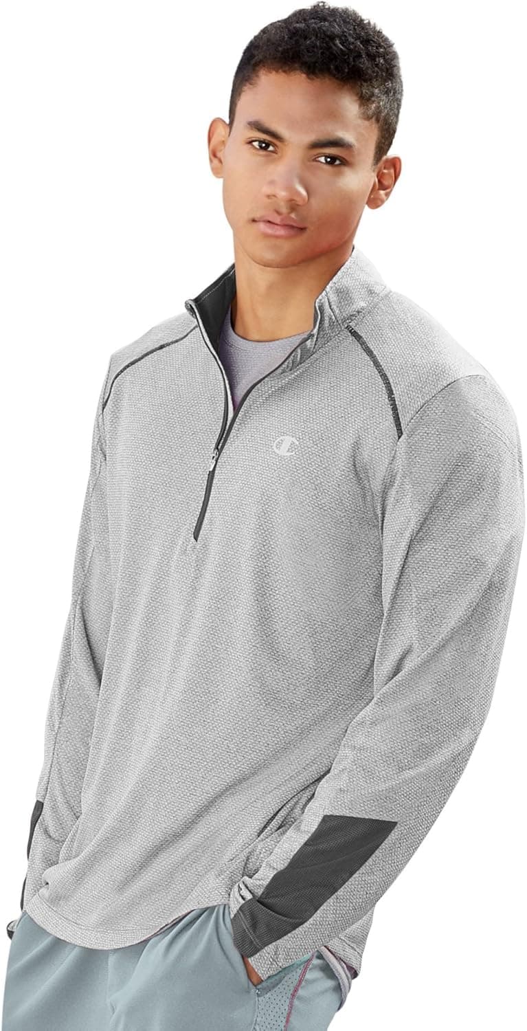 Champion Men's Double Dry 6.2 Half-Zip Jacket