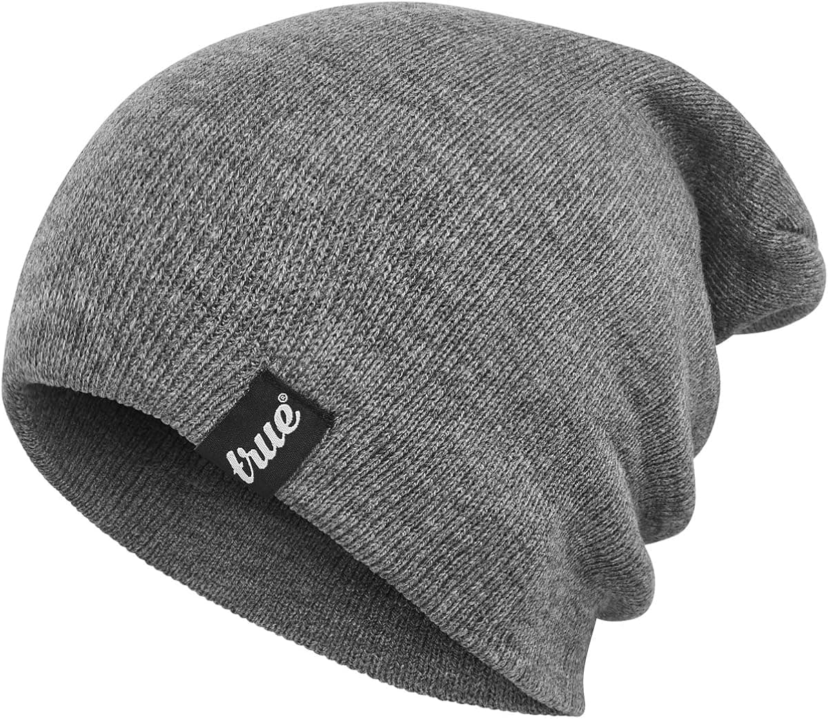 TRUE VISION Mens Beanie Hat Slouch or Traditional Style One Size Knitted Unisex