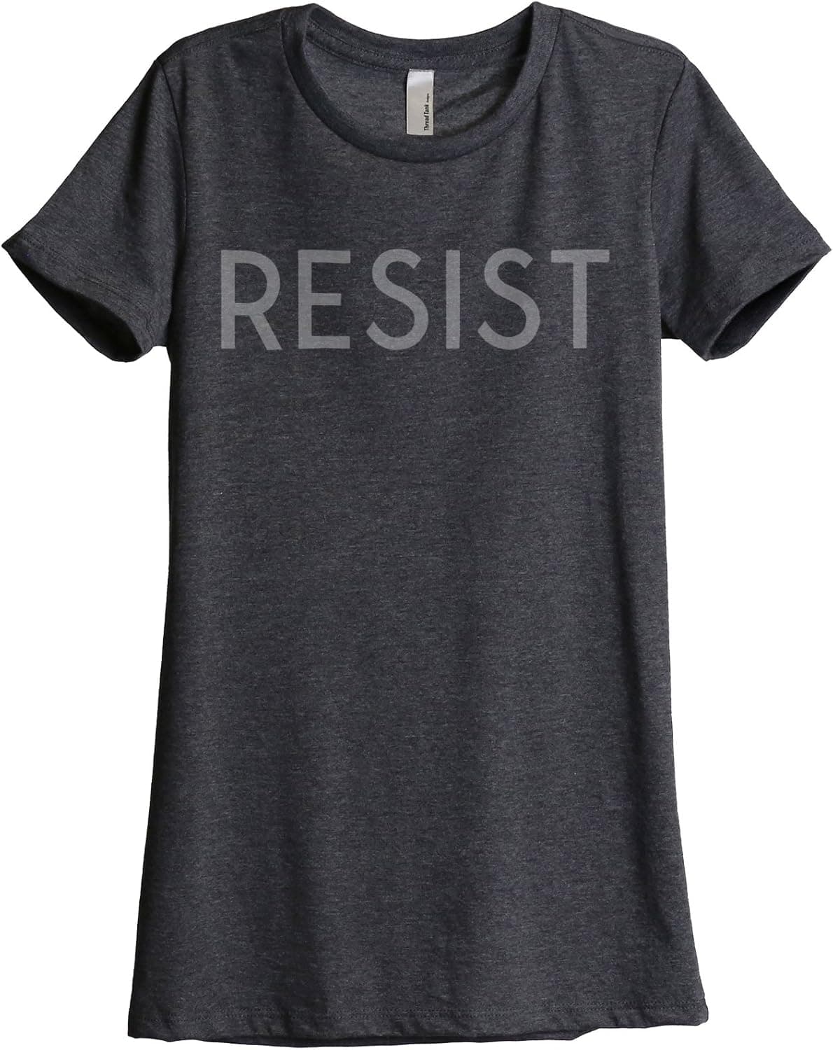 Thread Tank Resist Women's Relaxed T-Shirt Tee Charcoal Grey