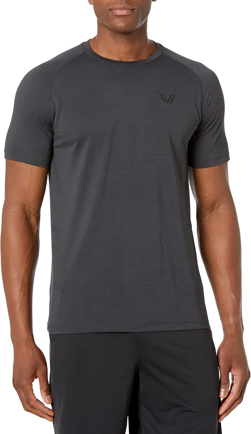 Peak Velocity Men's VXE Short Sleeve Quick-Dry Athletic-fit Crew T-Shirt