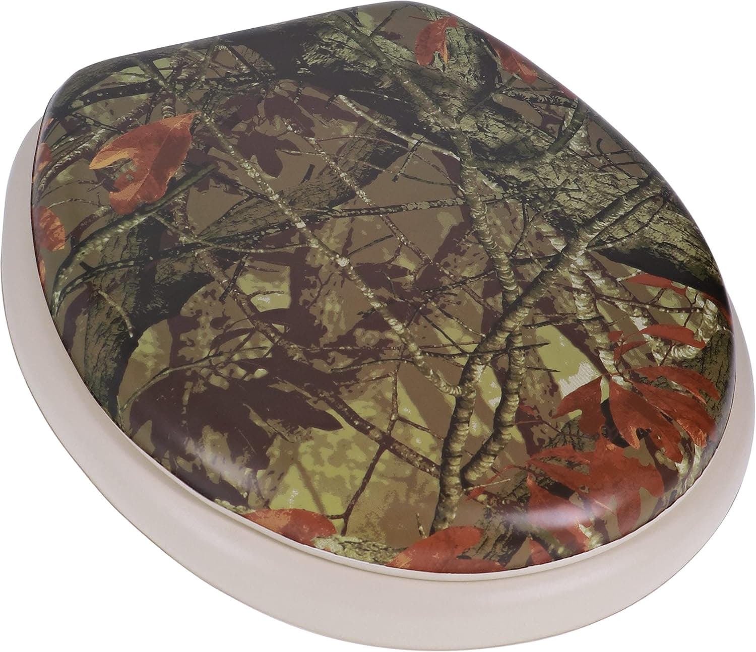 Ginsey Mainstays Round, Soft and Padded Camoflauge Toilet Seat