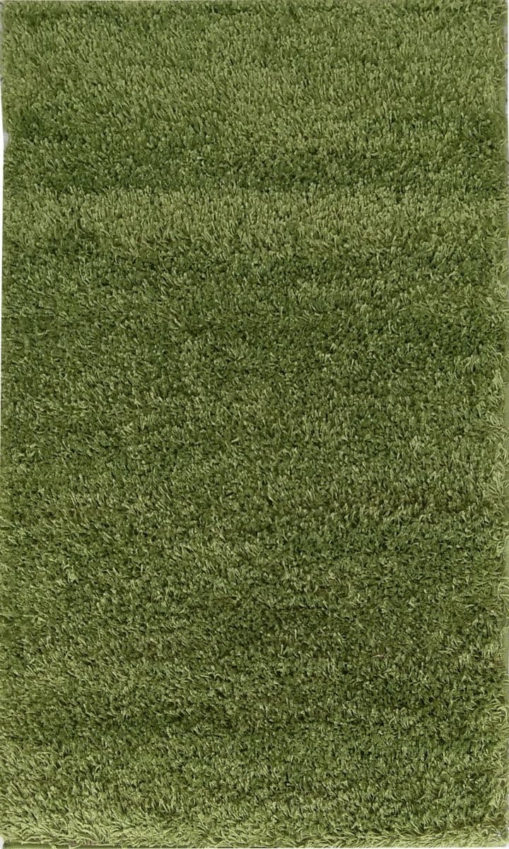 Adgo Chester Shaggy Collection Moroccan Trellis High Soft Pile Carpet Children Bedroom Living Dining Room Shag Floor Rug (3' x 5', S21 - Olive Green)