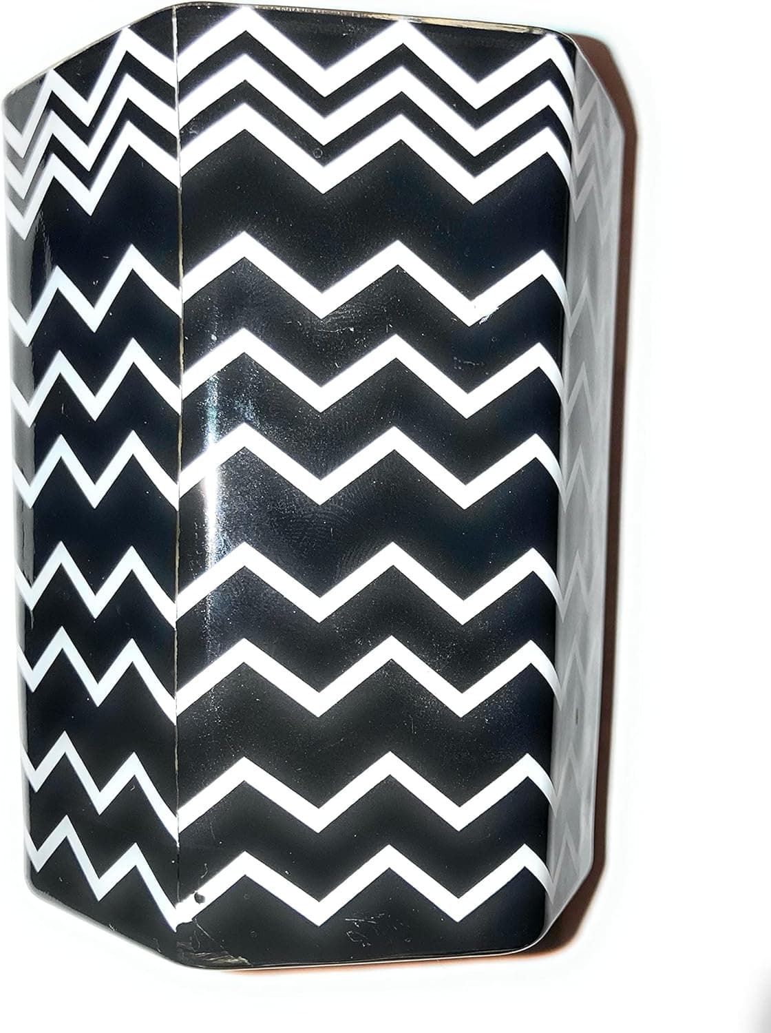 Missoni for Target Black and White Zig Zag Glass Jar Candle Amberwood Jasmine, 7.1 oz