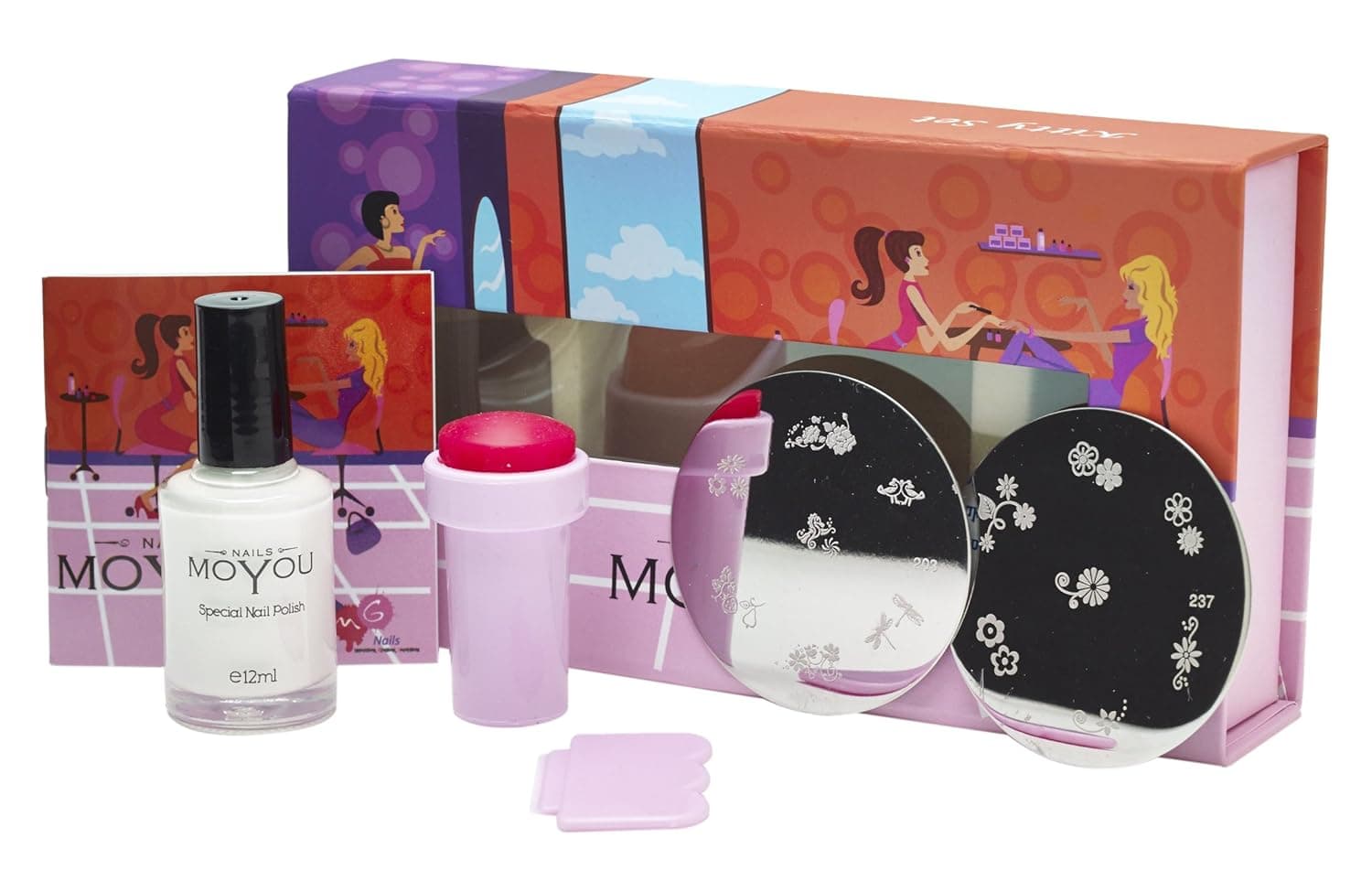 MoYou Nails Original Kitty Set Nail Art Stamping Gift Set