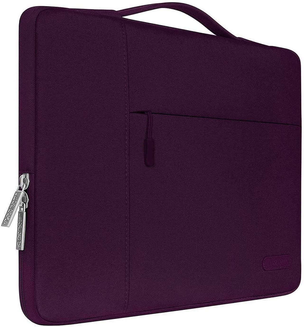 MOSISO Laptop Sleeve Compatible with MacBook Pro 16 inch 2023-2019 M2 A2780 M1 A2485 Pro/Max A2141/Pro Retina 15 A1398, 15-15.6 inch Notebook, Polyester Multifunctional Briefcase Bag, Magenta Purple
