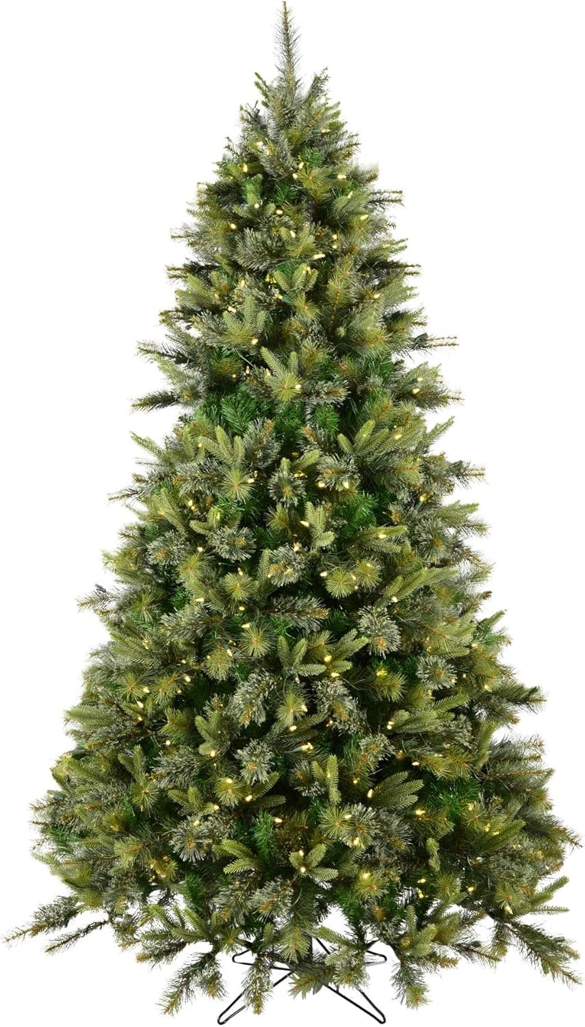Vickerman 85' Cashmere Pine Artificial Christmas Tree with 900 Warm White LED Lights, 8.5' (A118281LED)
