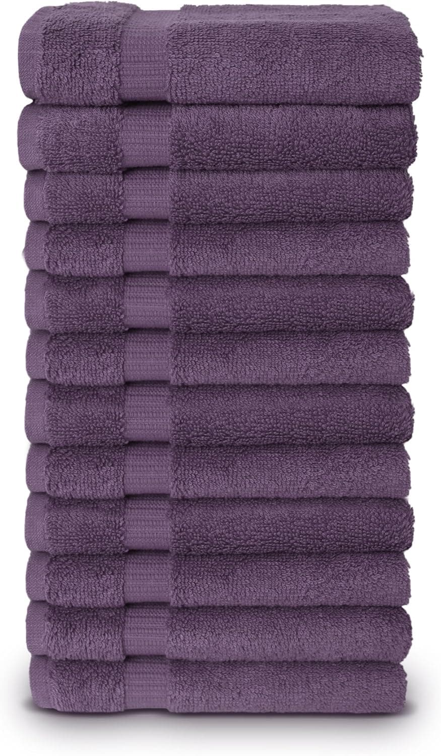 TURKUOISE TURKISH TOWEL % 100 Cotton Turkish Luxury and Super Soft Towels - 12-Piece 13 by 13 inches Washcloths - Facecloths
