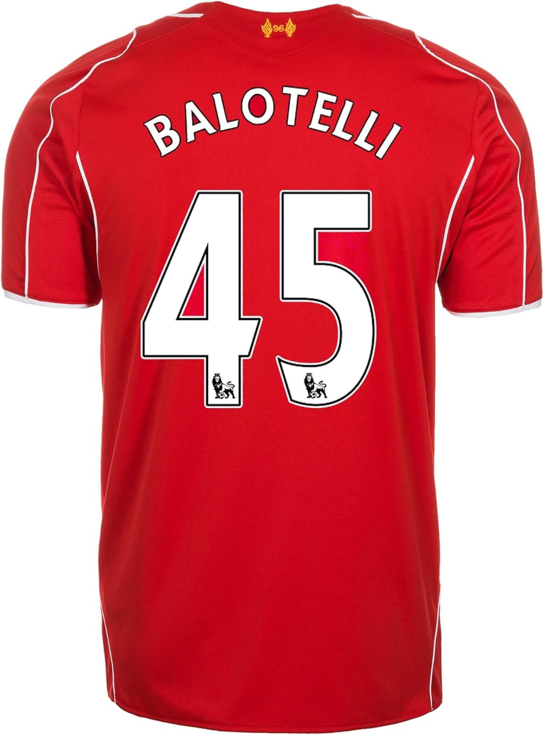 Warrior BALOTELLI #45 Liverpool Home Jersey 2014/15