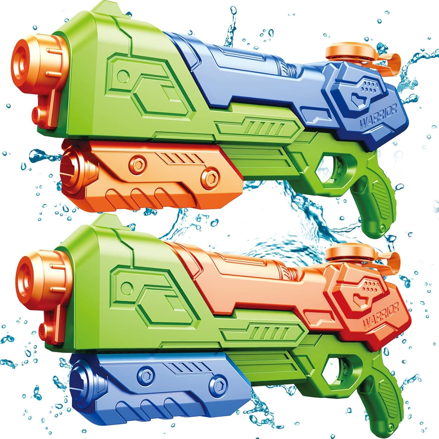 LUVONI Water Gun, 2 Pack Water Guns for Kids, 1400CC High Capacity, Long Range Squirt Guns, Shoot Up to 40 Feet, Super Water Blaster Soaker Summer Outdoor Fighting Toy
