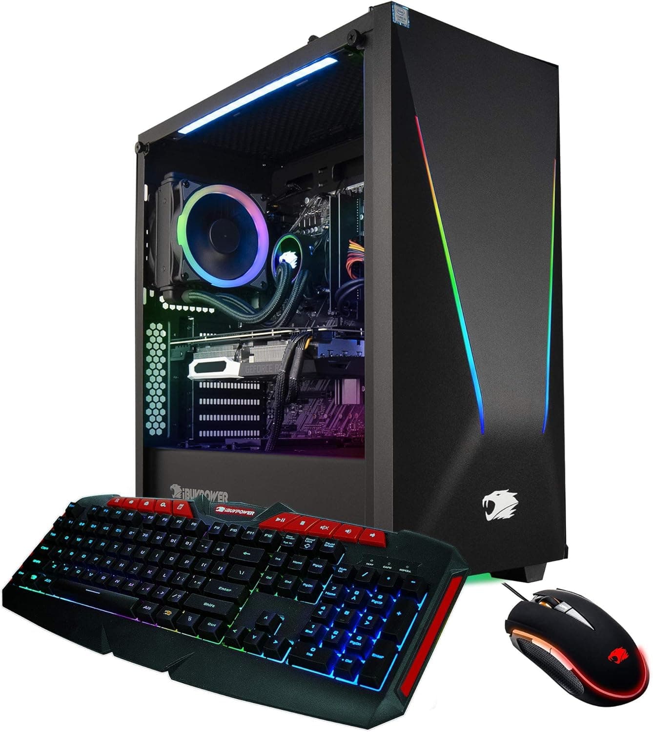 iBUYPOWER Pro Gaming PC Computer Desktop Trace PRO9600 (AMD Ryzen 7 3700X 3.6GHz, NVIDIA Geforce RTX 2070 Super 8GB, 16GB DDR4-2666 RAM, 1TB SSD, Liquid Cooled, WiFi Included, Windows 10, VR Ready)