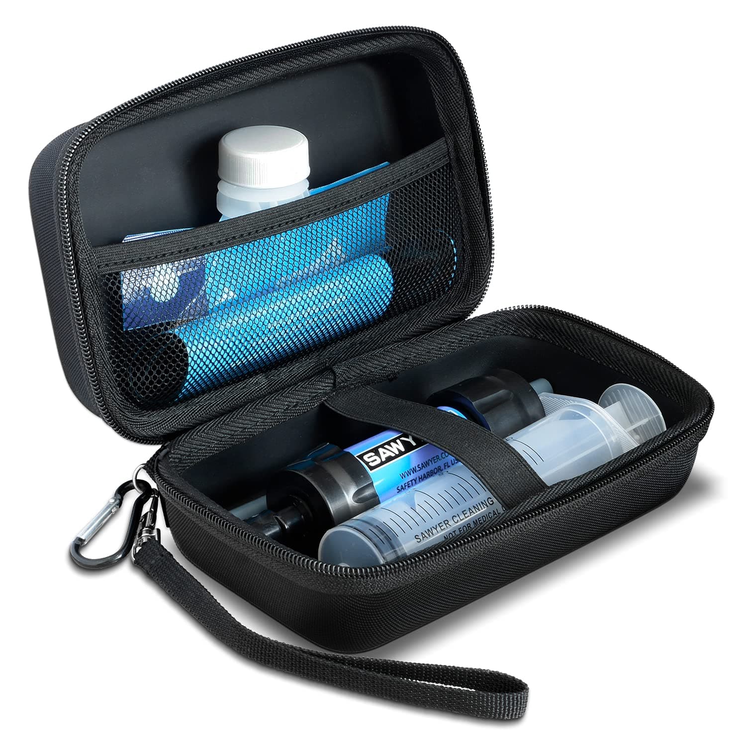 Sawyer Water Filter Case | Ravaver Hard Carrying Case Compatible with Sawyer Mini Water Filtration System | Sawyer Squeeze | Sawyer Dual Threaded Mini | Case Only