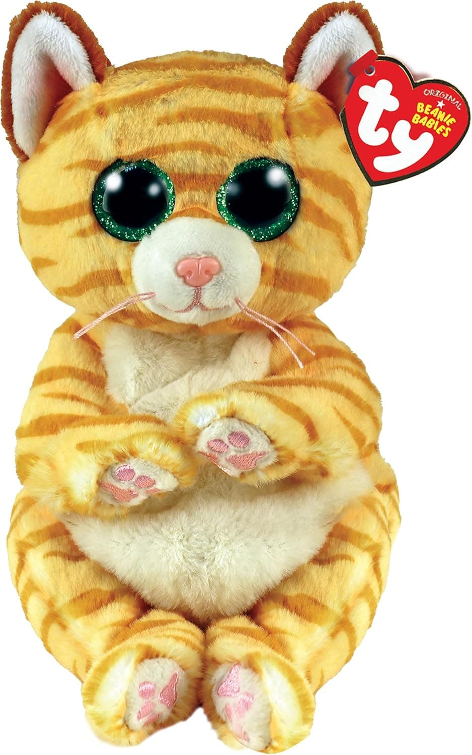 Ty Beanie Bellie Mango - Gold Cat - 6"
