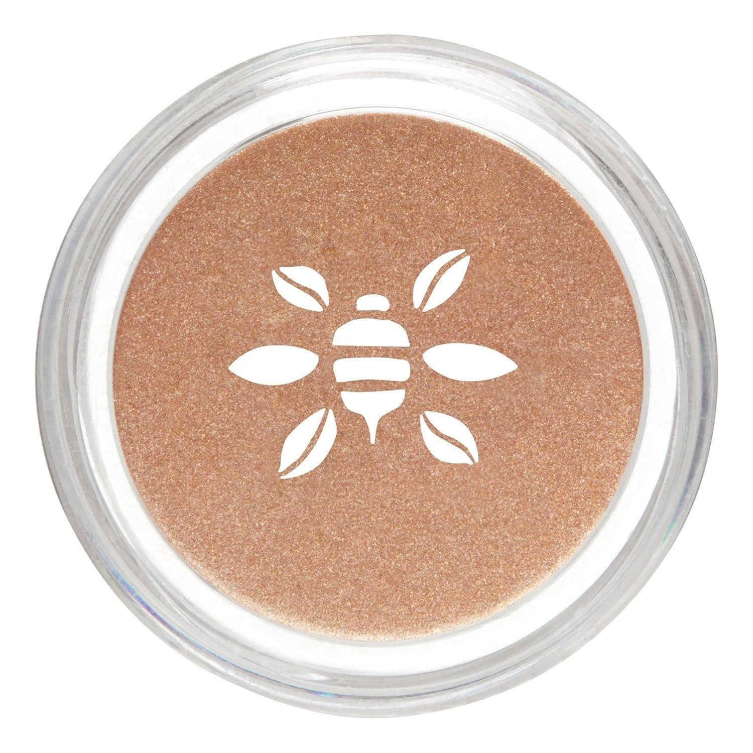 Honeybee Gardens PowderColors - Clean Mineral Eye Shadow - Satin Sheets (the palest of sparkly peaches with gold highlights) | Versatile, Portable, & Skin-Friendly, 2g