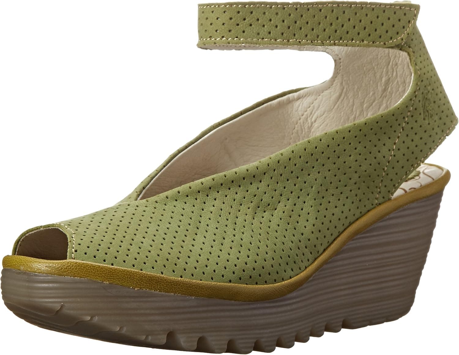 FLY London Women's Yala Perforated Wedge Sandal