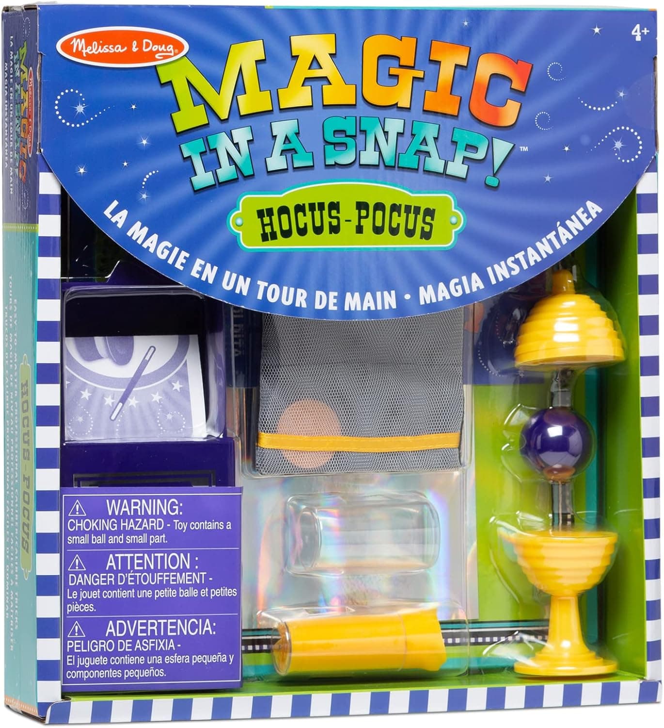 Melissa & Doug Magic in a Snap! Hocus Pocus Collection Magic Tricks Set (12 pcs)
