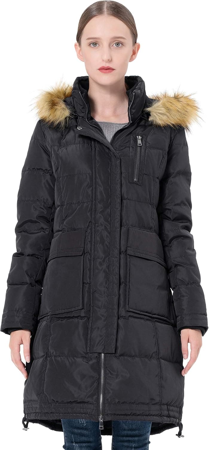 Orolay Women's Long Hooded Down Coat Thickened Jacket