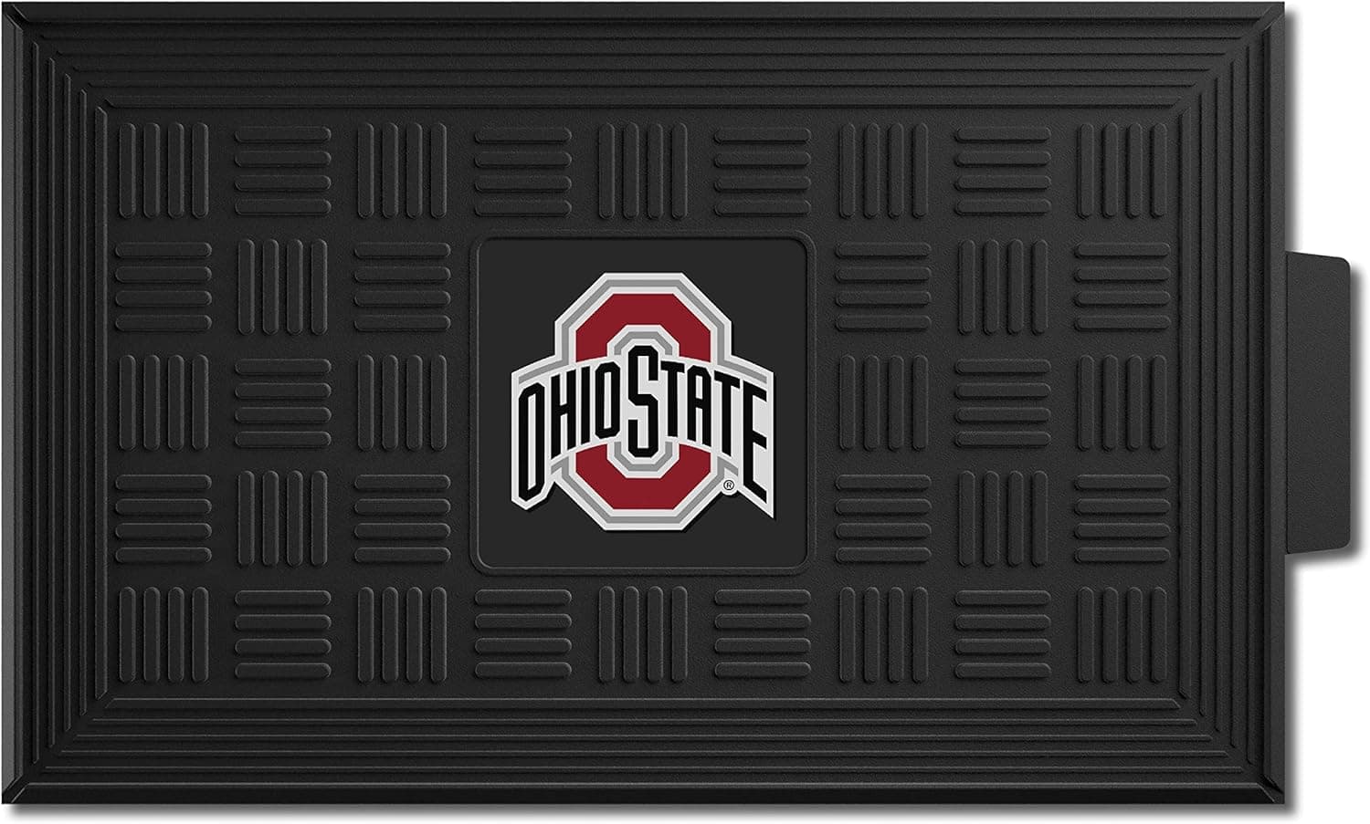 FANMATS Ohio State University 19.5" x 31.25" Non Skid Vinyl Sports Team Logo Medallion Door Mat