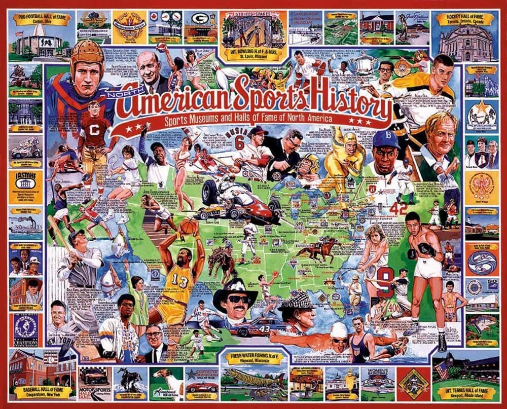 White Mountain Puzzles American Sports History, 1000 pieces
