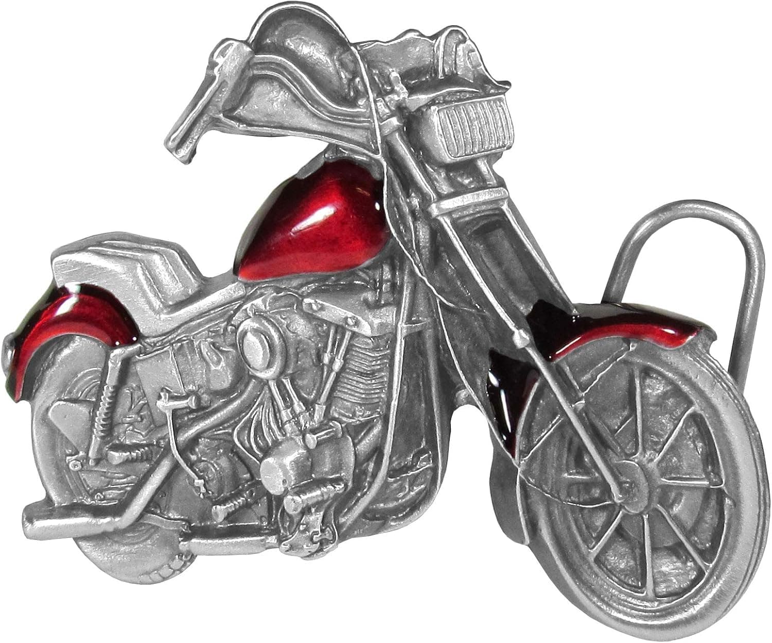 Motorcycle Enameled Belt Buckle