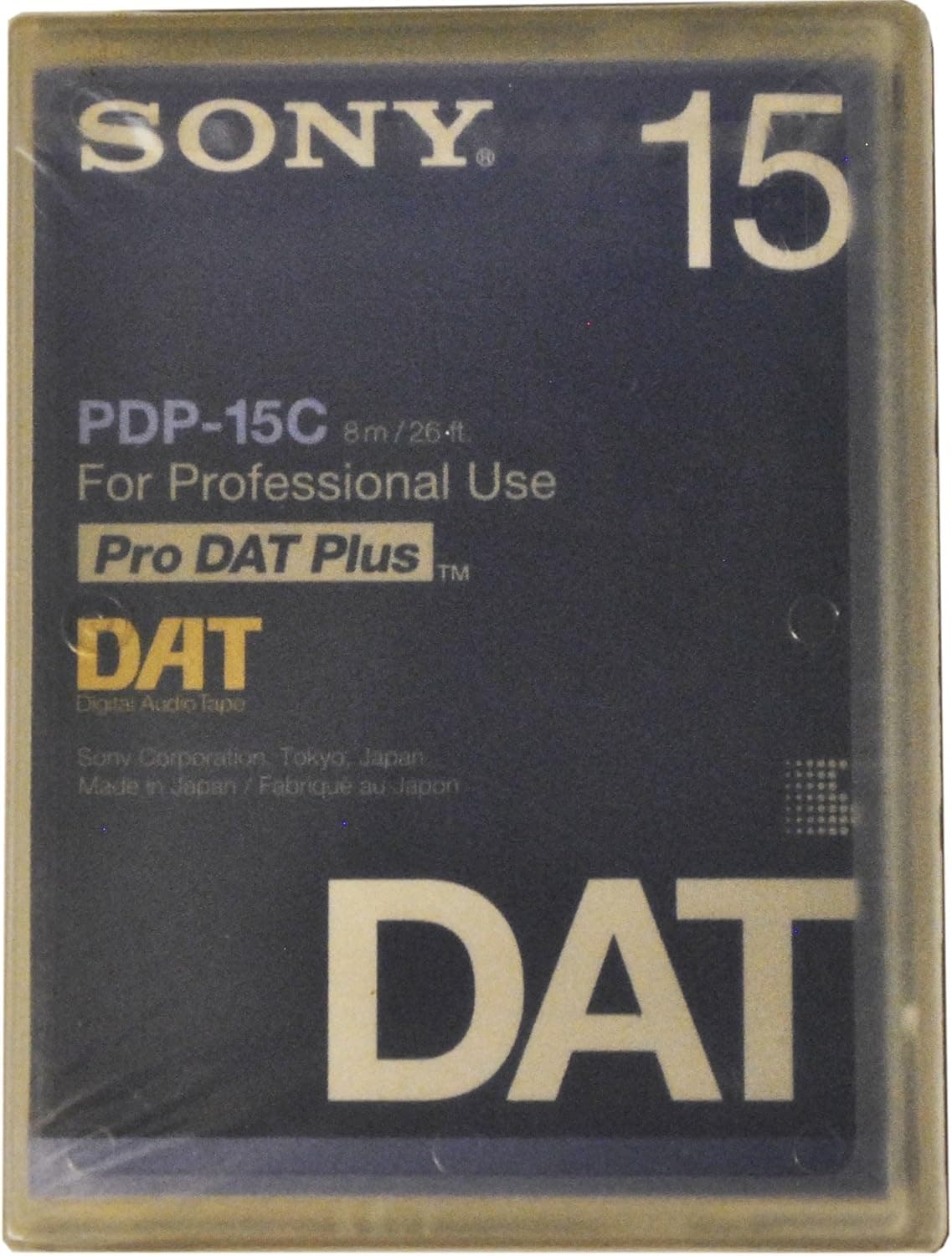 AUDIO CASSETTE SONY 15 MINUTE DAT TAPE