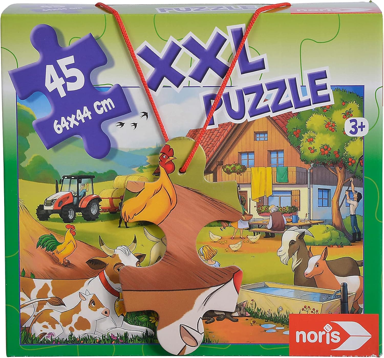 Noris Spiele 606031565 On a Farm Puzzle (2X-Large)